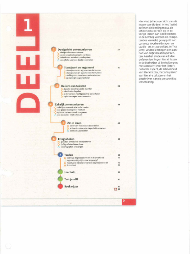 Deel 1 Leerwerkboek | PDF