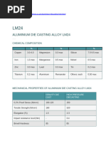 LM25 Aluminium Alloy Specifications | PDF | Casting (Metalworking ...