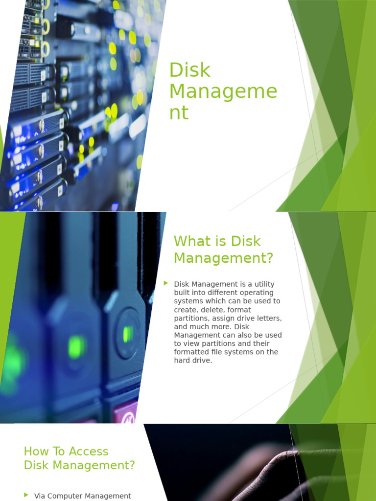 Presentation4 - Disk Management | PDF | Personal Computers | Data ...