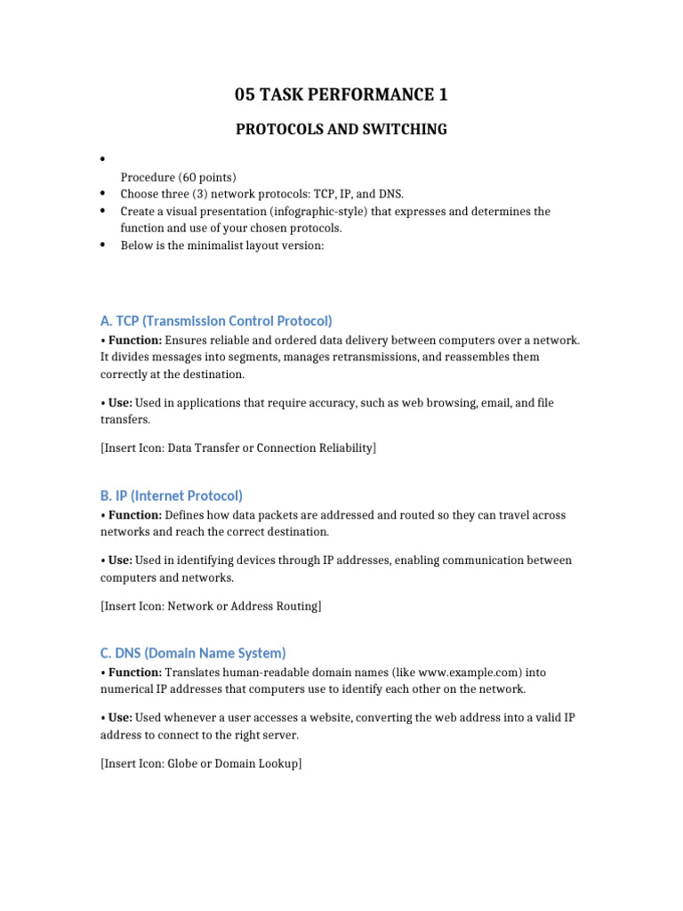 TCP IP DNS Infographic | PDF