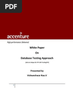 Database Testing Approach - V1.0