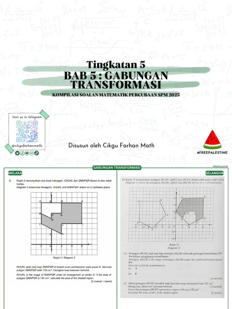 Skema Jawapan Transformasi Matematik | PDF