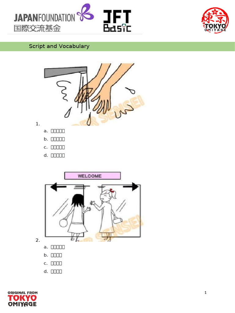 Persiapan JFT Basic Volume 10 | PDF