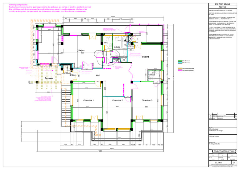 Plan de modification du 1er étage | PDF | Conception architecturale ...