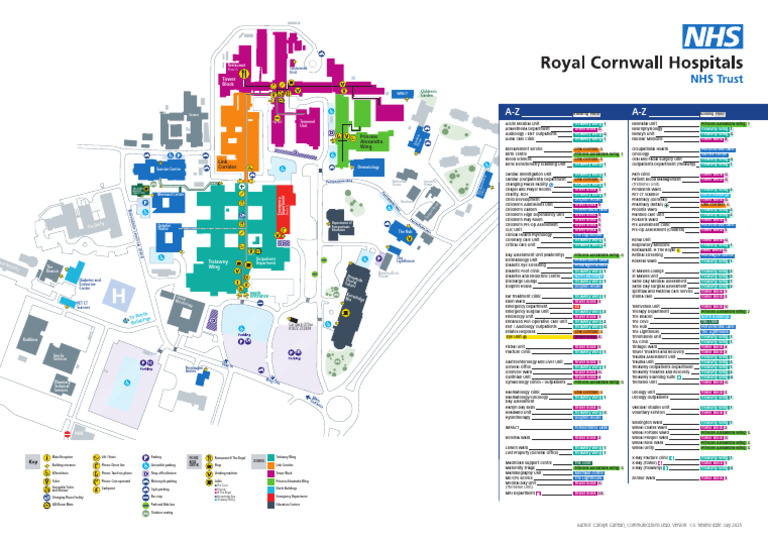 Treliske Hospital Site Map Overview | PDF | Health Sciences | Clinical ...