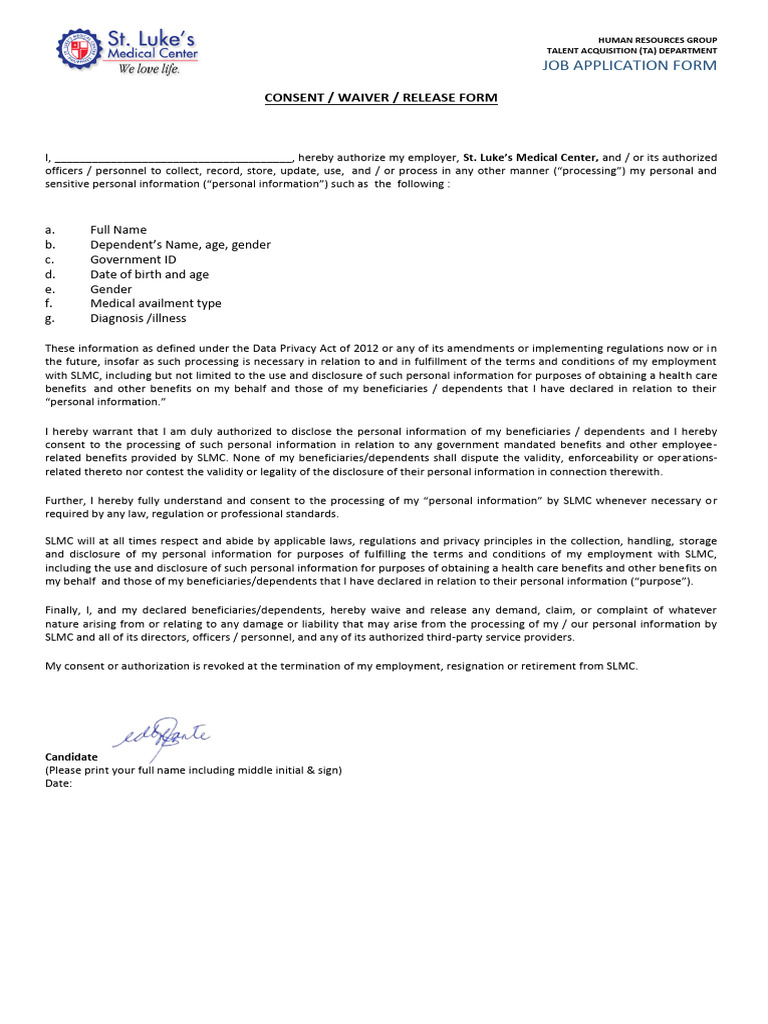 1 APPLICATION FORM - fi | PDF | Employment | Cardiovascular Diseases