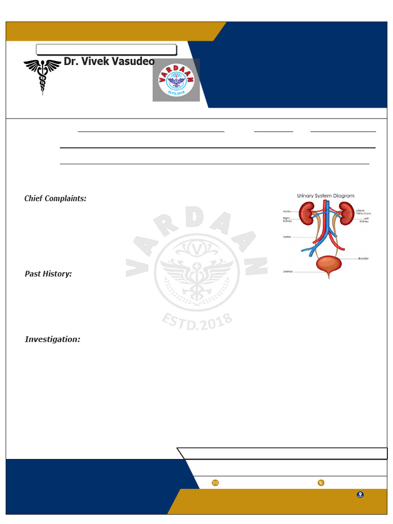 Urology Initial Assessment Form | PDF