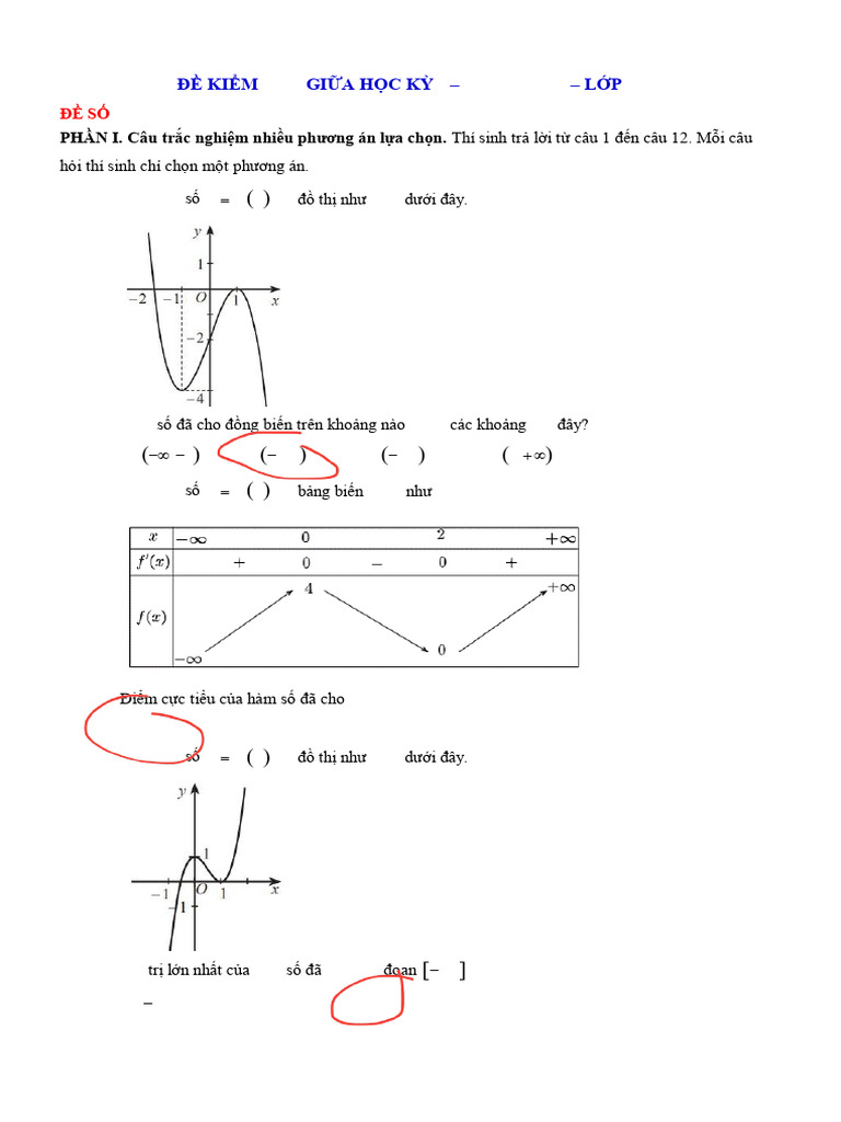 08 Đề GK 1 | PDF