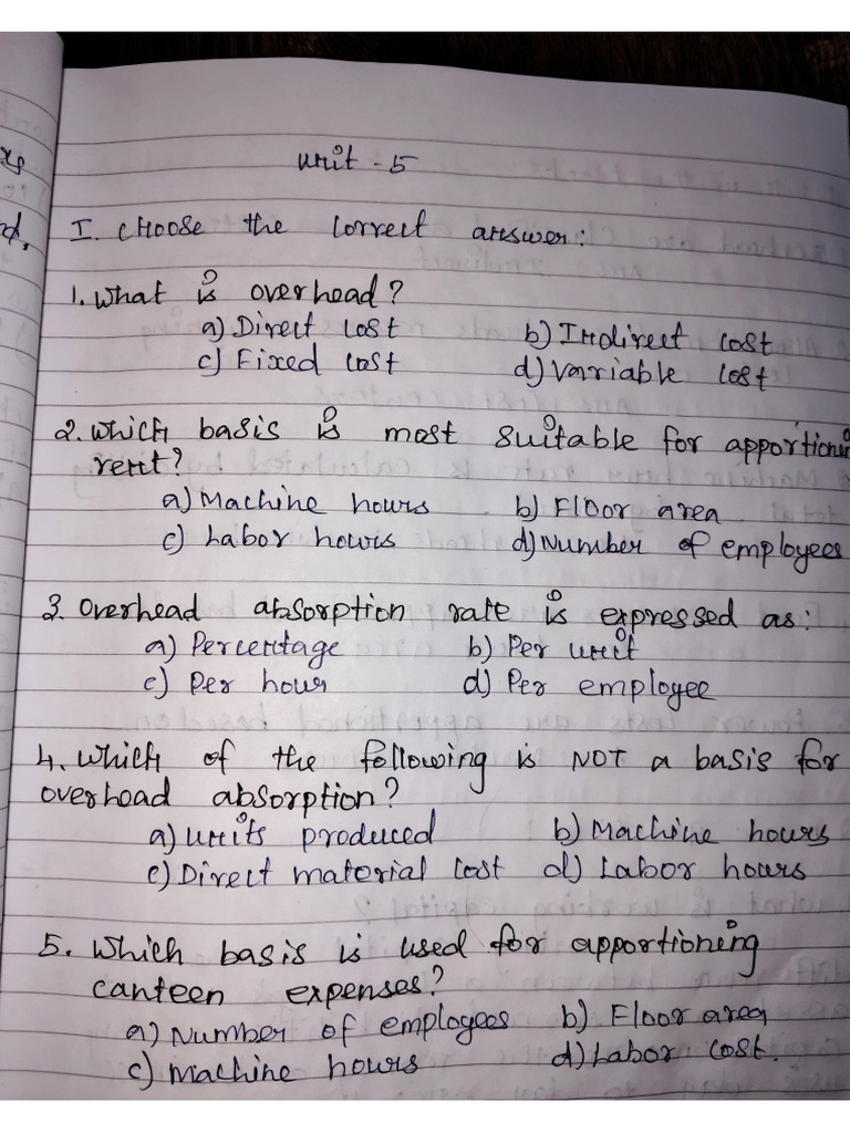 FM Assignment Unit 5 | PDF