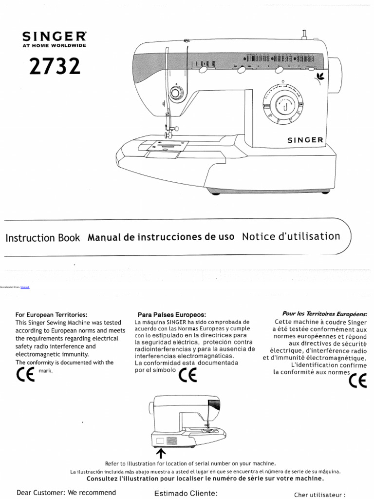 Singer 2732 Sewing Machine Instruction Manual | PDF