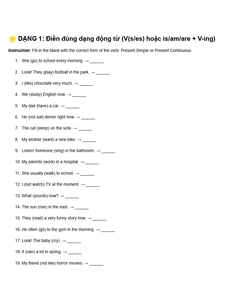 T NG H P Tenses | PDF