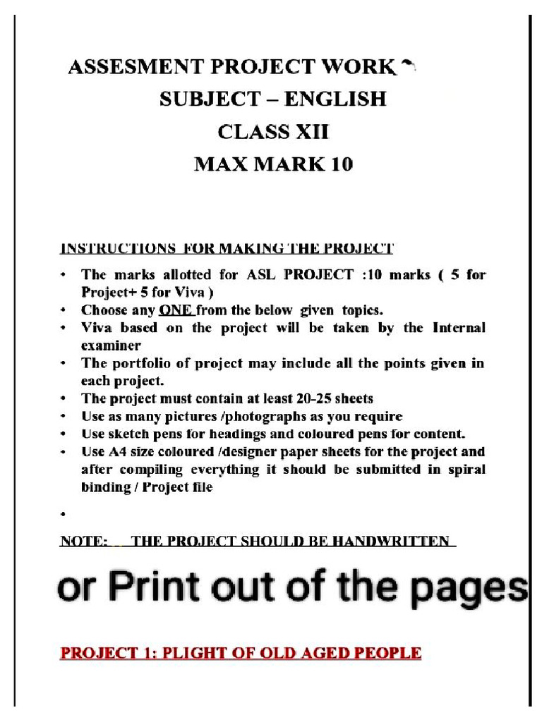English Core Activity Project | PDF