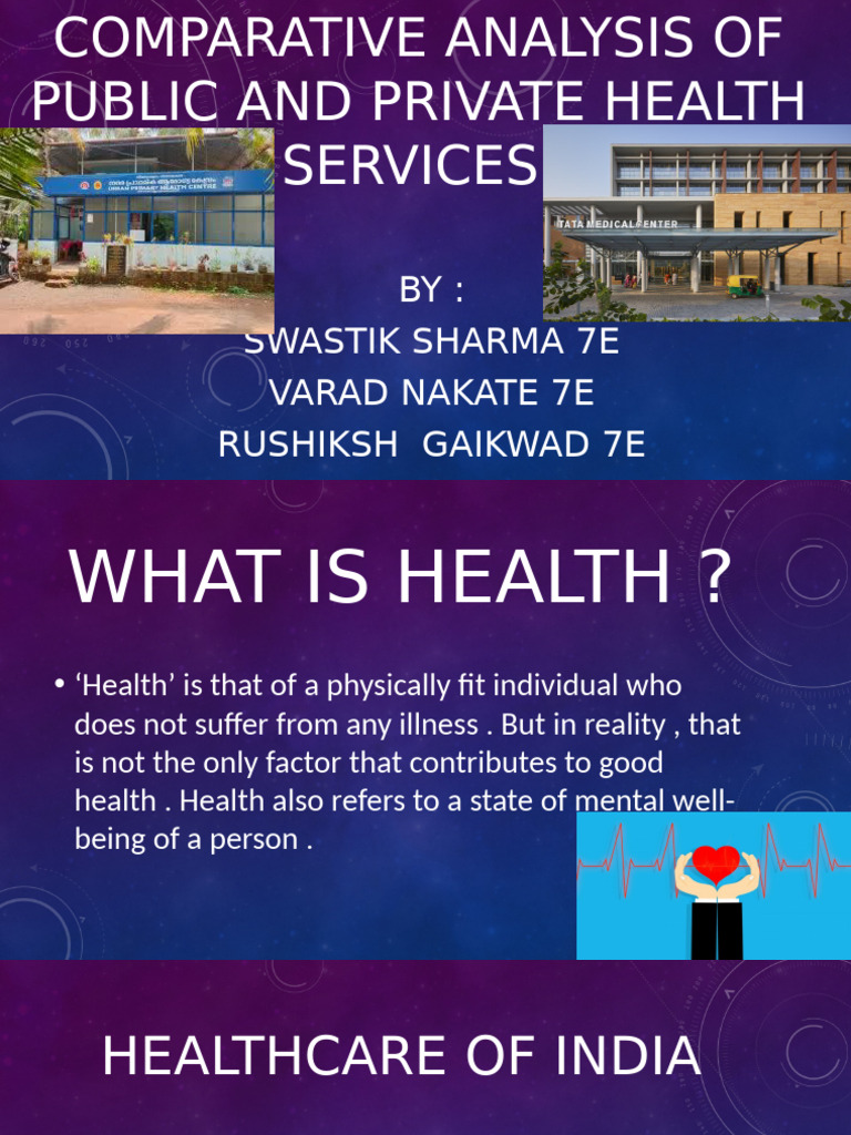 Comparative Analysis of Public and Private Health Services | PDF
