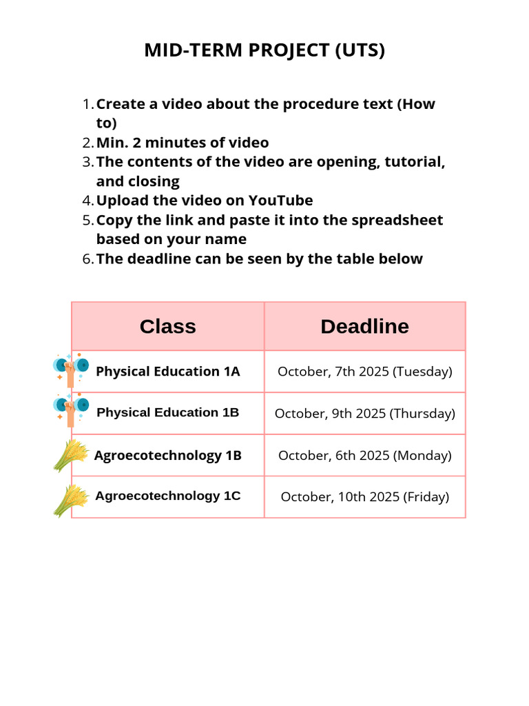 Mid-Term Project Guidelines for PE & Agroecotech | PDF