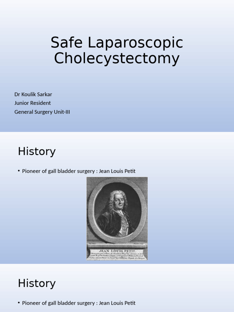 Safe Laparoscopic Cholecystectomy | PDF | Gallbladder | Surgery