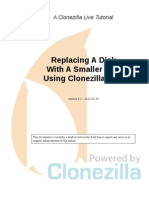 Replacing A Disk With A Smaller One Using Clonezilla Live