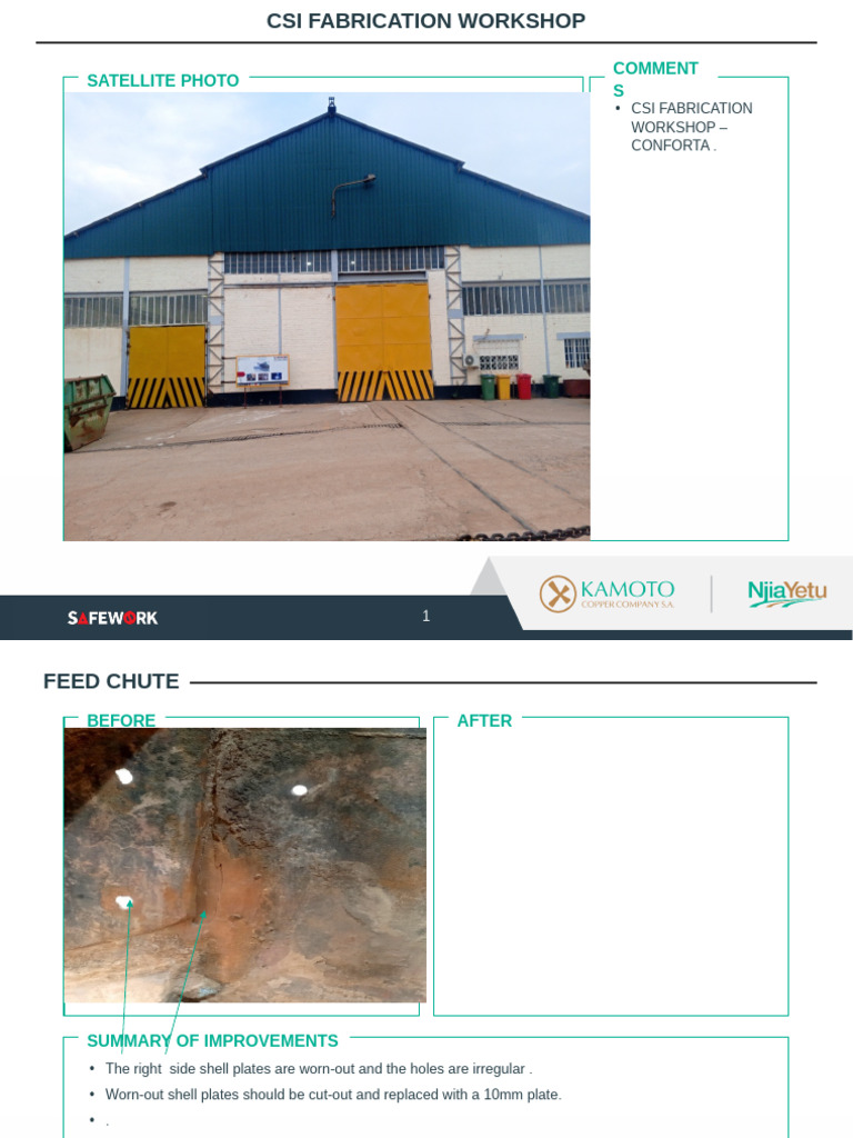 Feed Chute Repair Overview | PDF