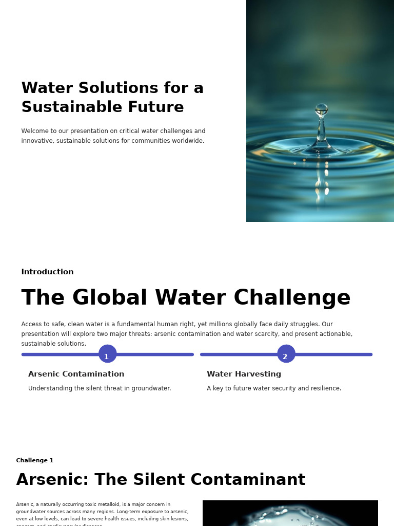 Water Solutions For A Sustainable Future | PDF | Drinking Water ...