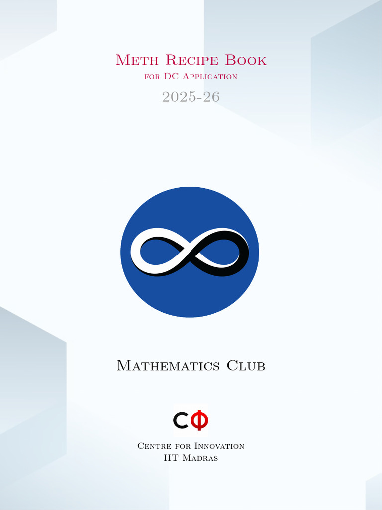 Mathematics Club DC Application Guide | PDF | Mathematics