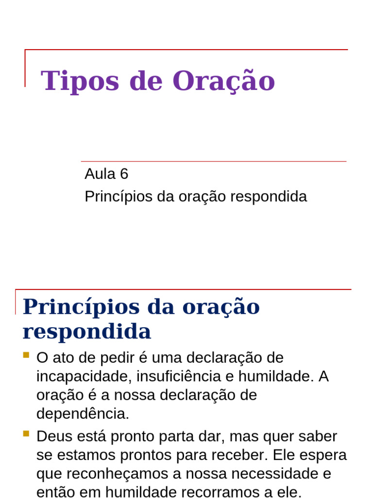 Princípios da Oração Eficaz | PDF | Oração | Fé