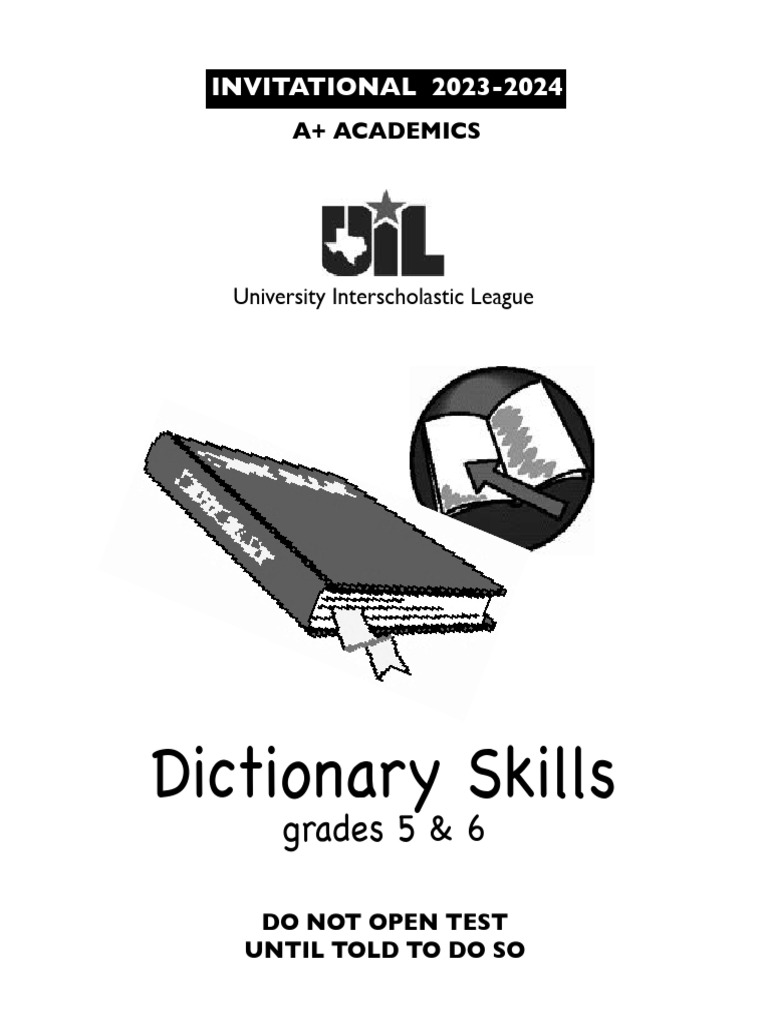 2023-24 Dictionary Skills Contest | PDF