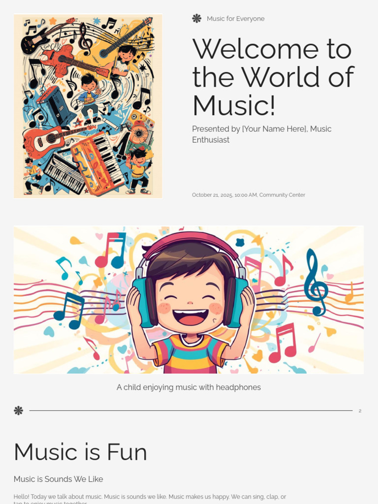 Welcome to the World of Music! | PDF | Musical Instruments | Piano