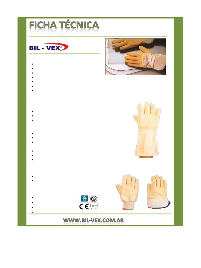 Guantes de Látex Rugoso Antideslizantes | PDF