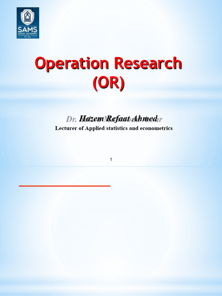Lecture 1 | PDF | Mathematical Optimization | Linear Programming
