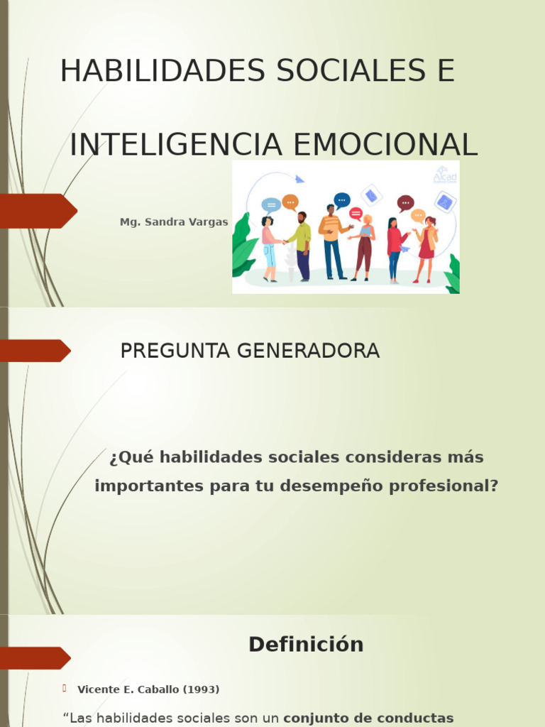 Habilidades Sociales y Emocionales Clave | PDF | Las emociones ...