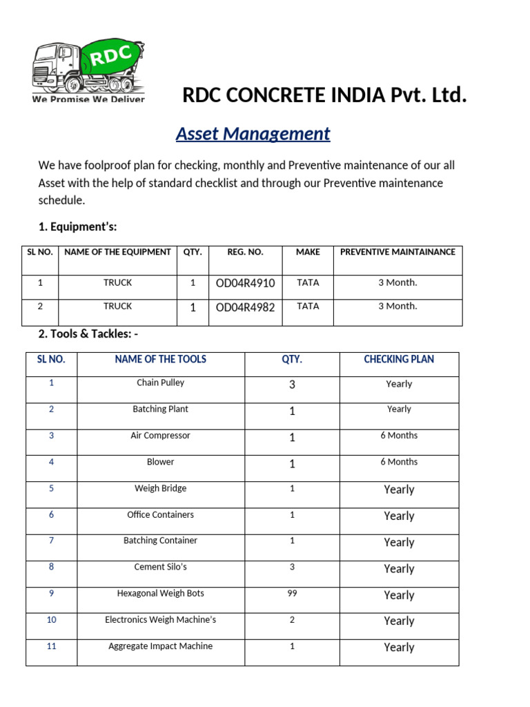 List of Asset | PDF