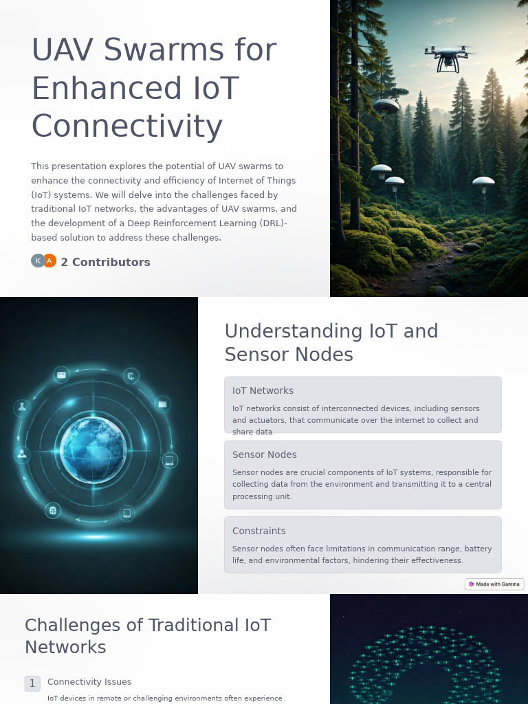 UAV Swarms Enhancing IoT Connectivity | PDF | Internet Of Things ...