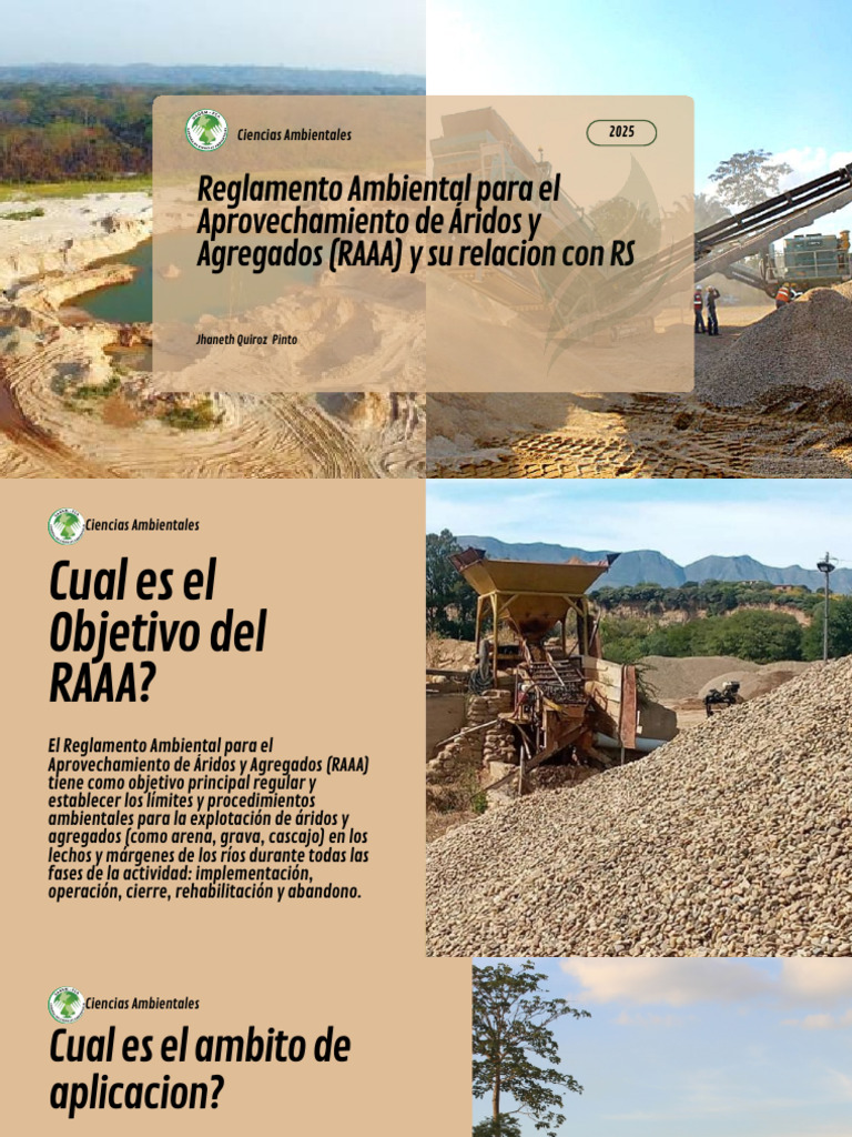 Reglamento Ambiental RAAA 2025 | PDF | Residuos | Río