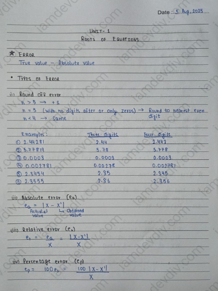 Roots of Equations | PDF
