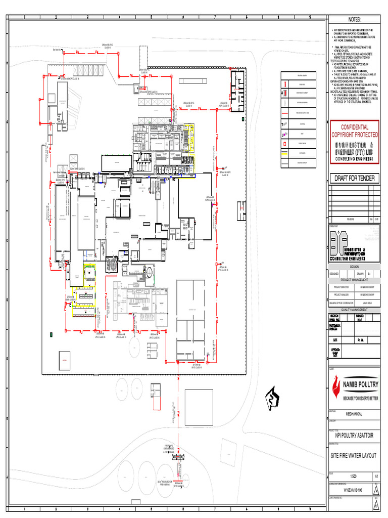 Poultry Abattoir Fire Protection Layout | PDF