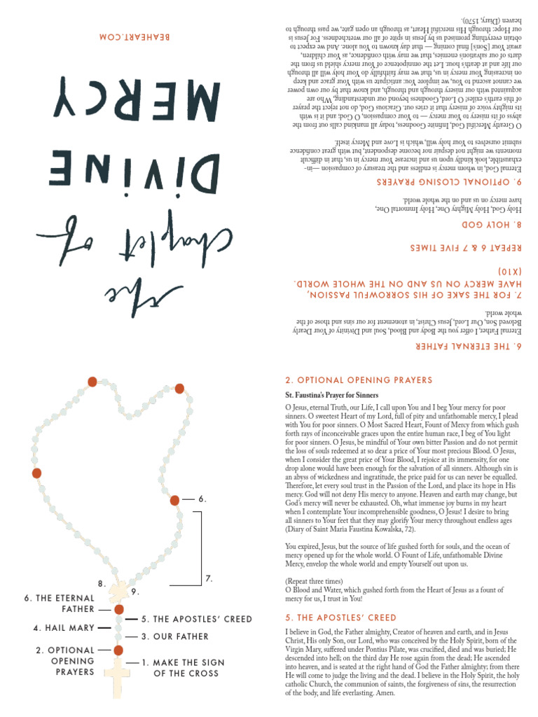 Divine Mercy Prayer Guide | PDF | Mercy | Systematic Theology