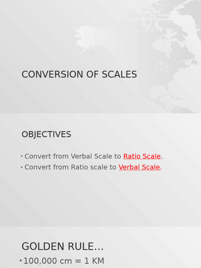 Scale Conversion Techniques Explained | PDF