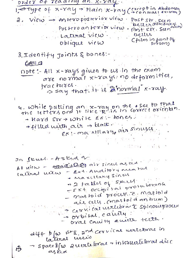 Radiology Practical Notes | PDF