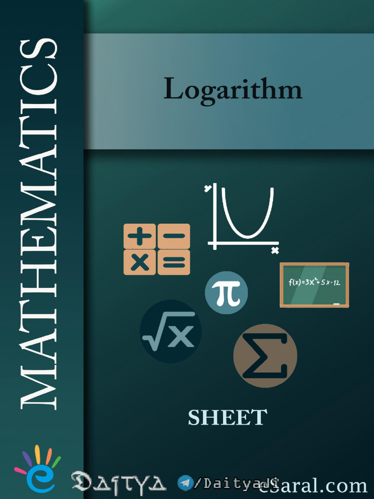 Practice Sheet Logarithm V2.1 | PDF