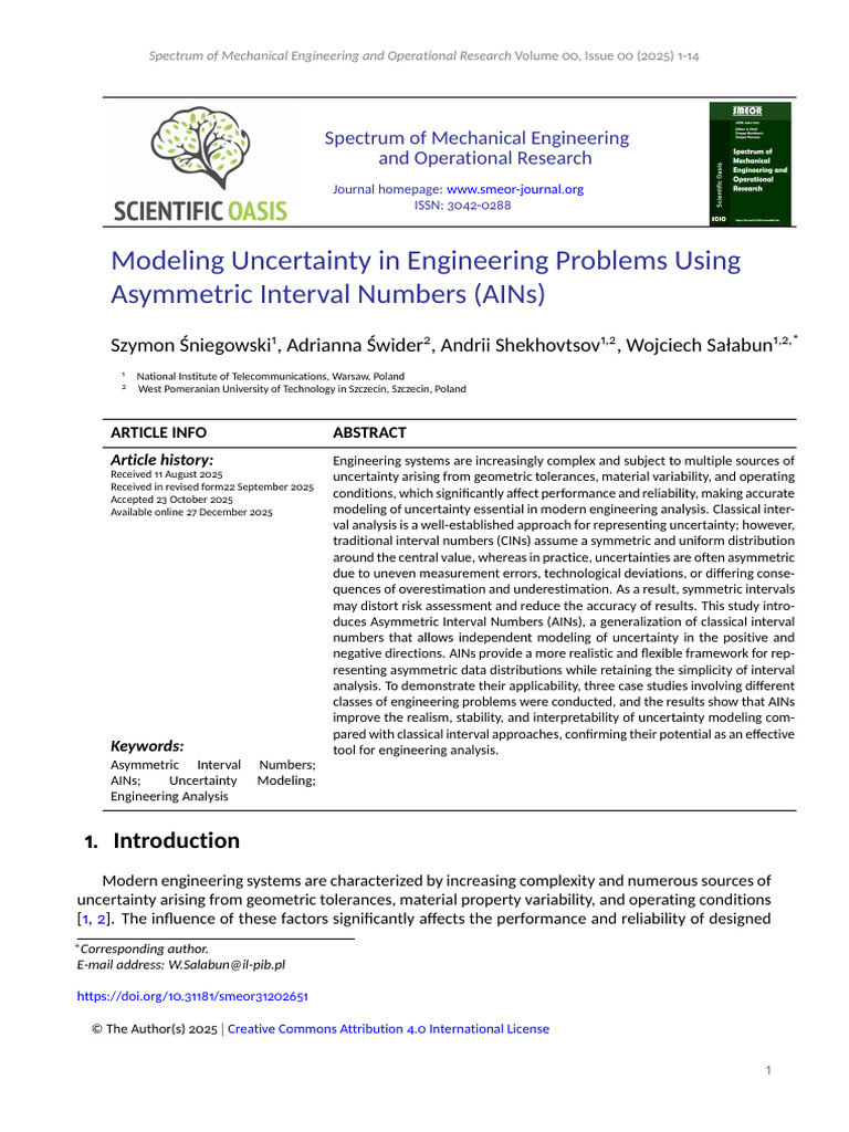 Modeling Engineering Uncertainty with AINs | PDF | Uncertainty | Monte ...