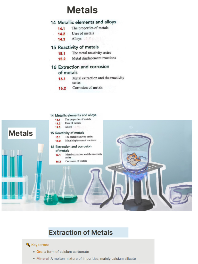 Extraction and Corrosion of Metals | PDF