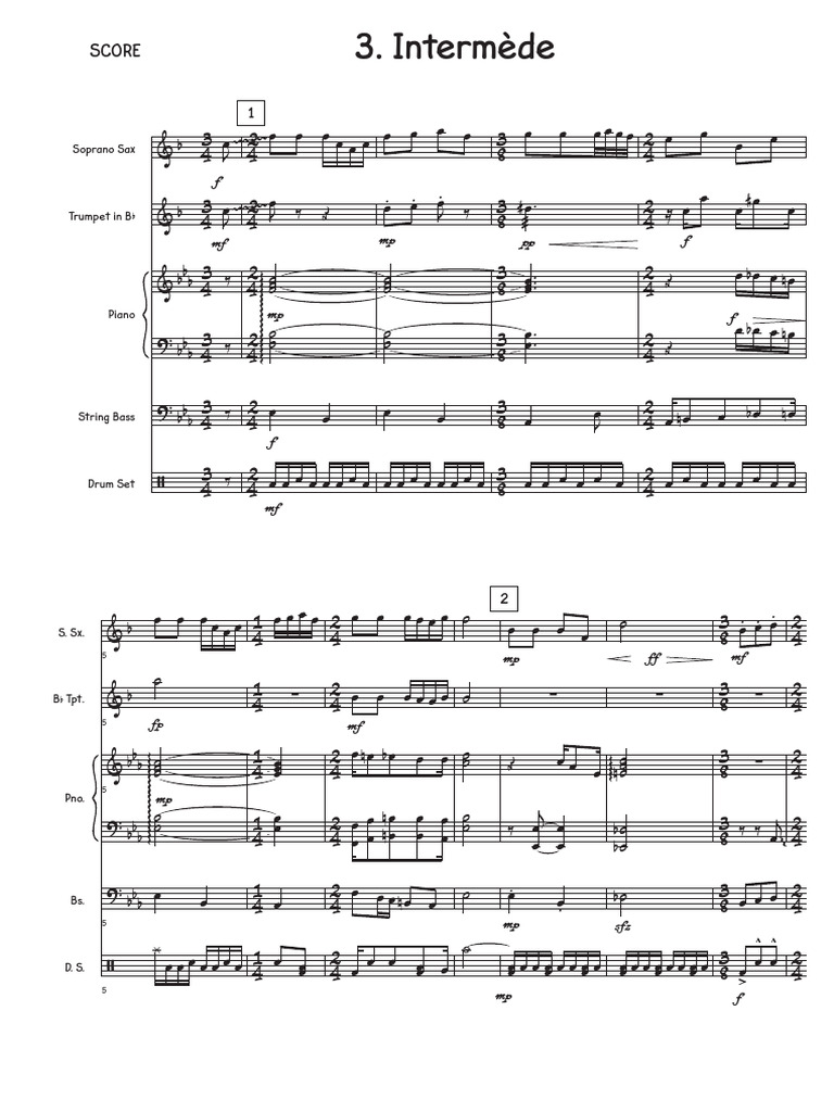 3.intermède - SCORE | PDF