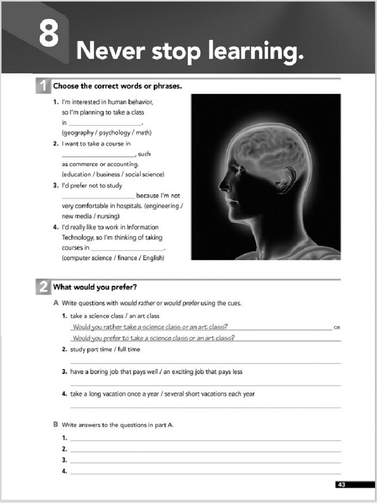 Workbook. Unit 8 (Exercises) | PDF