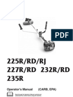 225R/RD/RJ 227R/RD 232R/RD 235R: Operator's Manual (Carb, Epa)