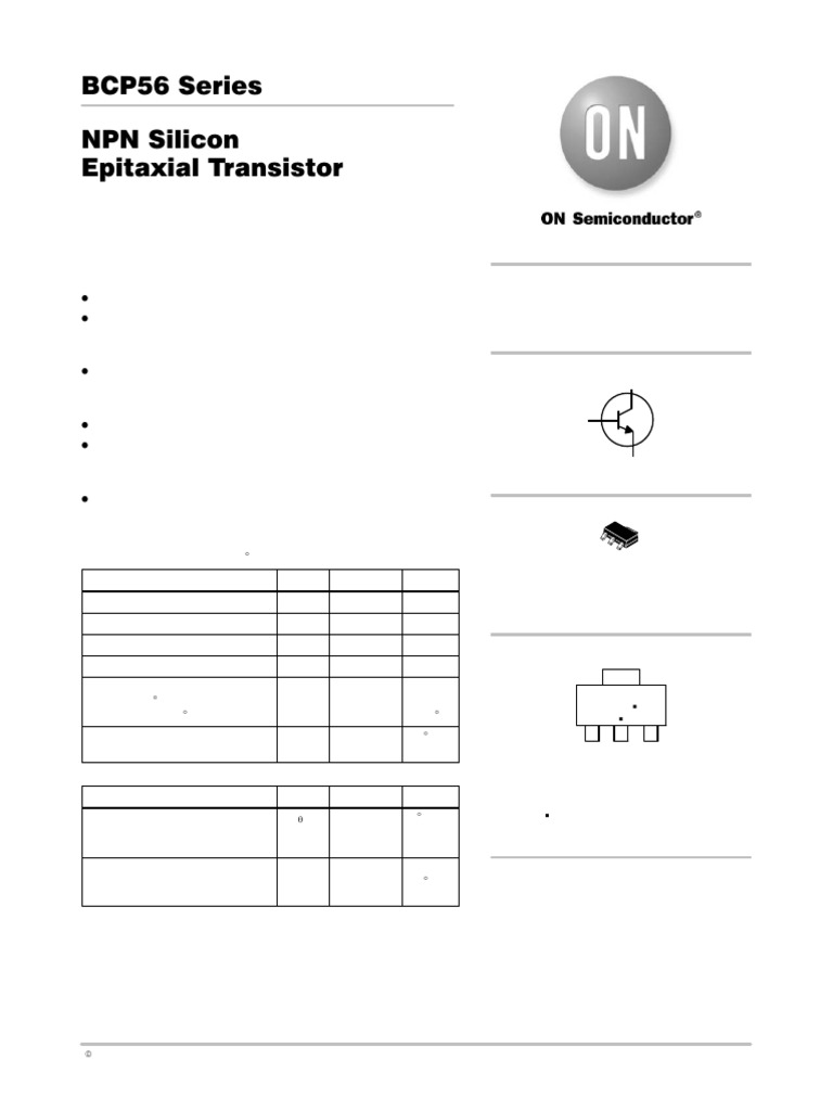 BCP56 NPN | PDF | Bipolar Junction Transistor | Transistor