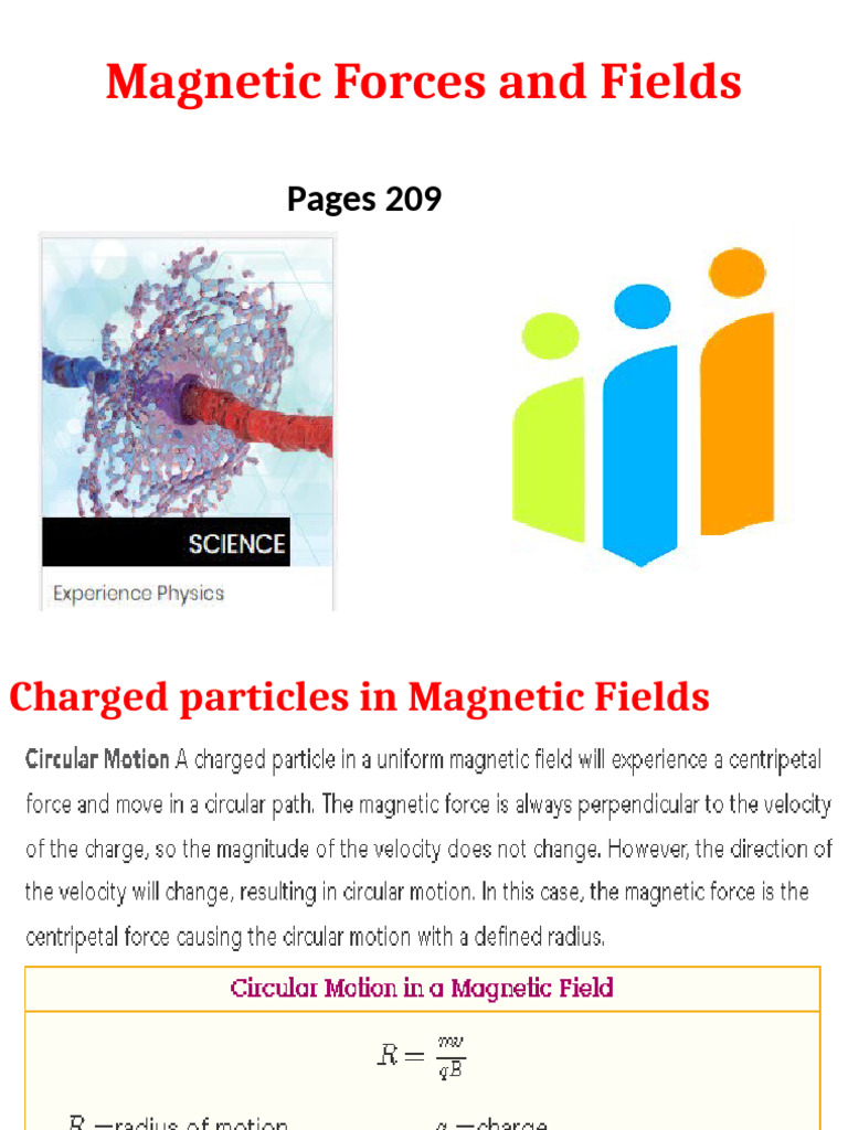 Charged Particles in Magnetic Fields | PDF