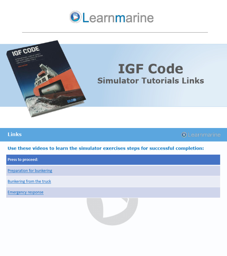 IGF Code Simulator Tutorial Videos | PDF
