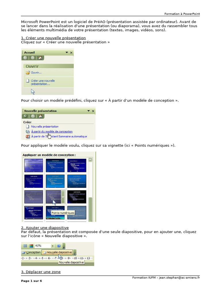 Formation PowerPoint 2003 gratuite | PDF | Microsoft Powerpoint ...