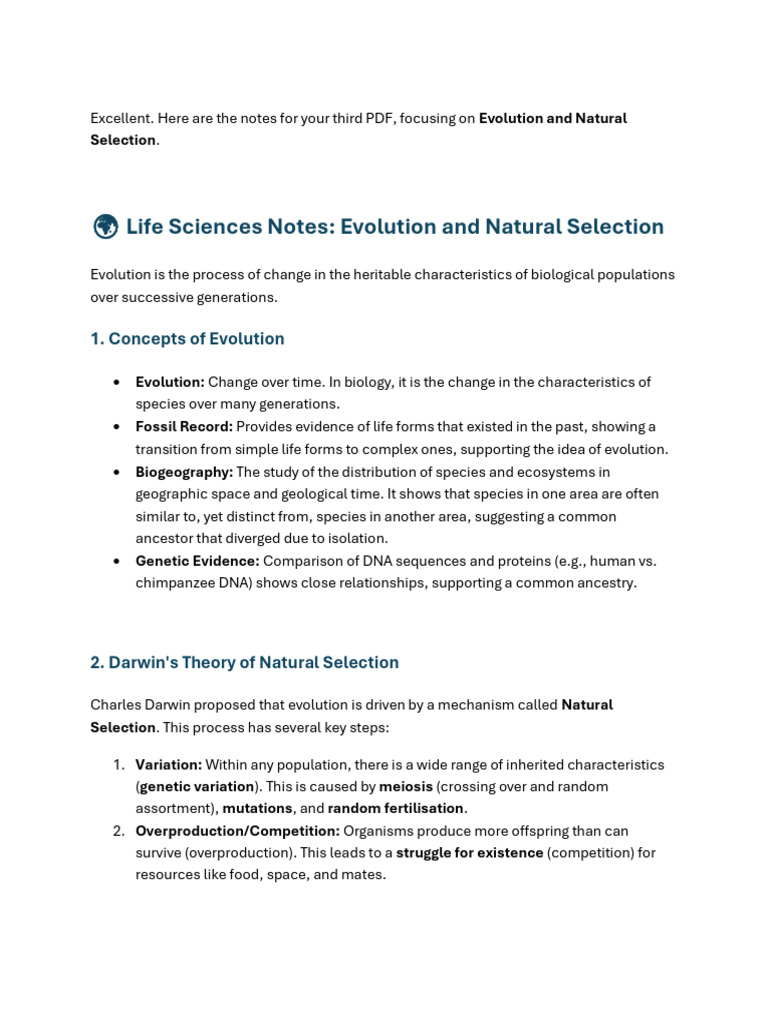 Life Science Presentation 3 | PDF | Evolution | Natural Selection