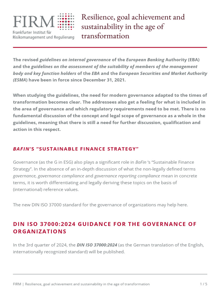 Governance for Sustainable Transformation | PDF | Governance ...
