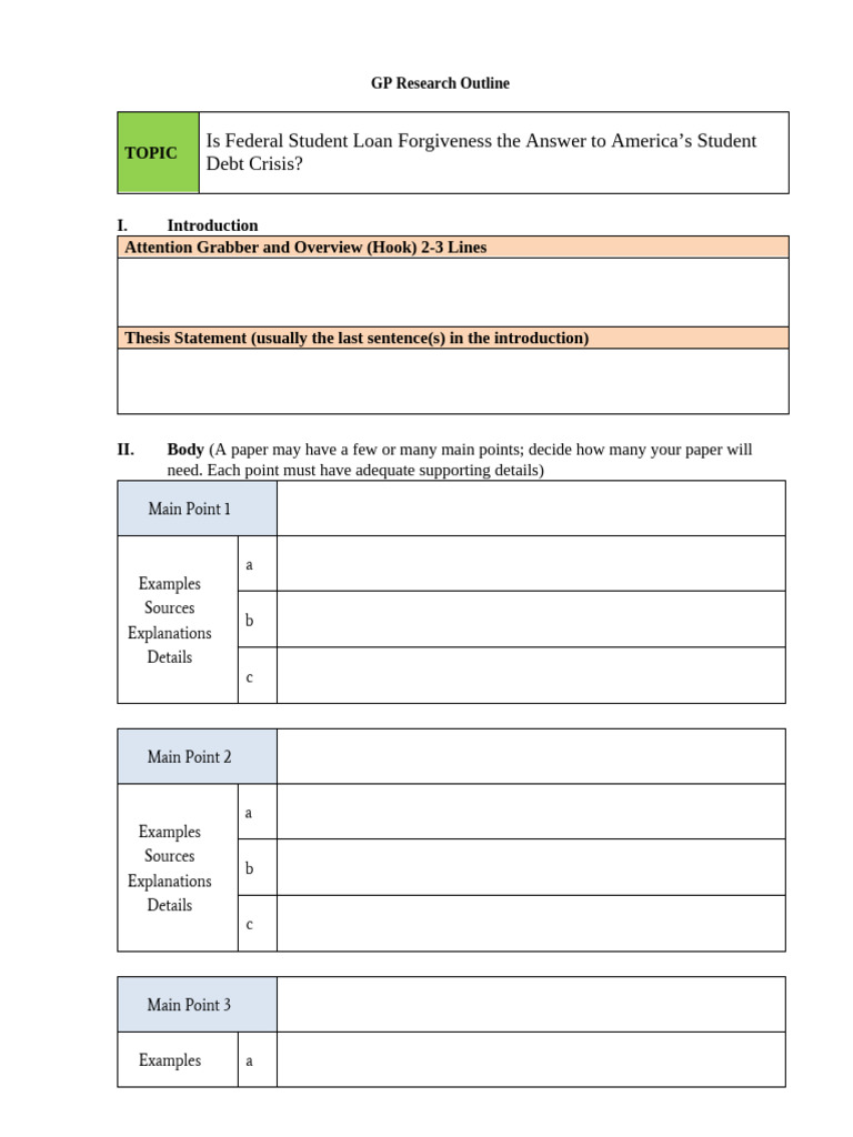 5 - GP Research Outline | PDF